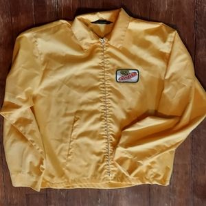 Yellow DeKalb Corn K Brand Jacket Medium Made in USA